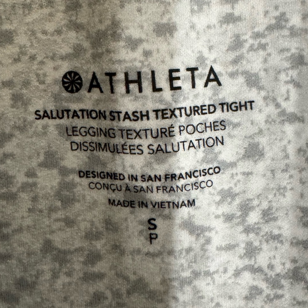 Athleta Light Gray Speckled High-Rise Leggings - Picture 8 of 11